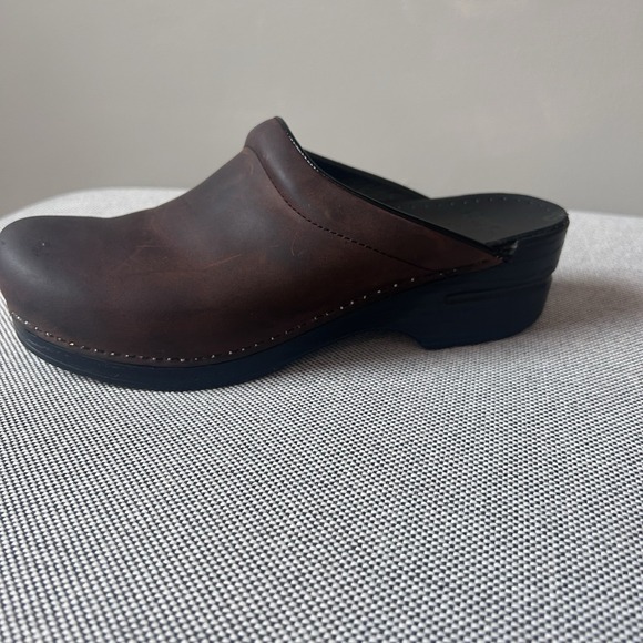 Dansko sonja clog 41 oiled brown leather nursing - Picture 3 of 12